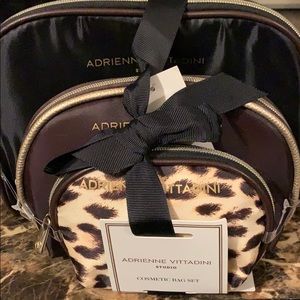 NWT Adrienne Vittadini Studio Cosmetic Bag Set